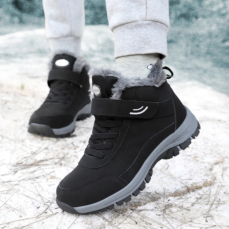 Chaussures chaudes et multicolores en coton pour hommes et femmes, idéales pour garder les pieds au chaud
