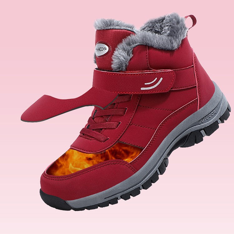 Chaussures chaudes et multicolores en coton pour hommes et femmes, idéales pour garder les pieds au chaud