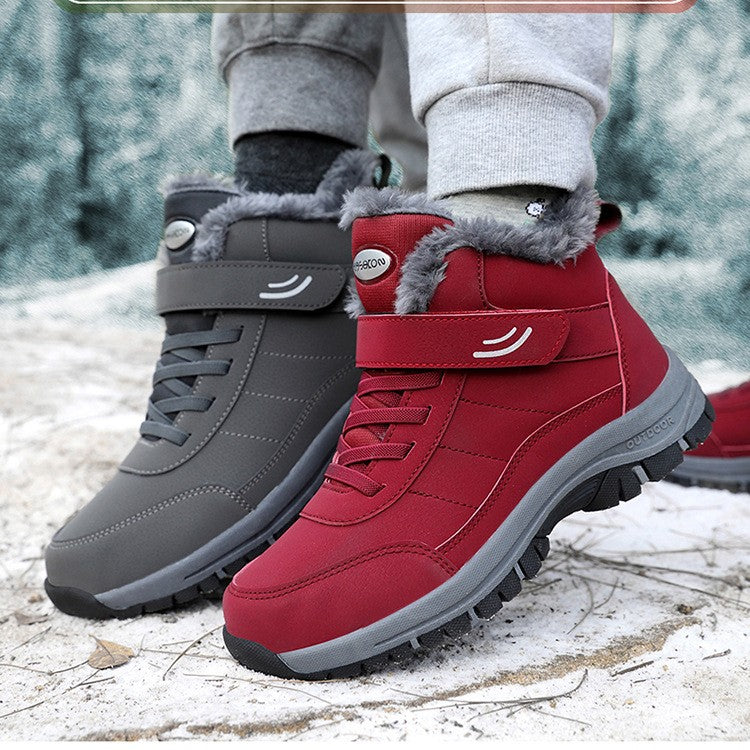 Chaussures chaudes et multicolores en coton pour hommes et femmes, idéales pour garder les pieds au chaud