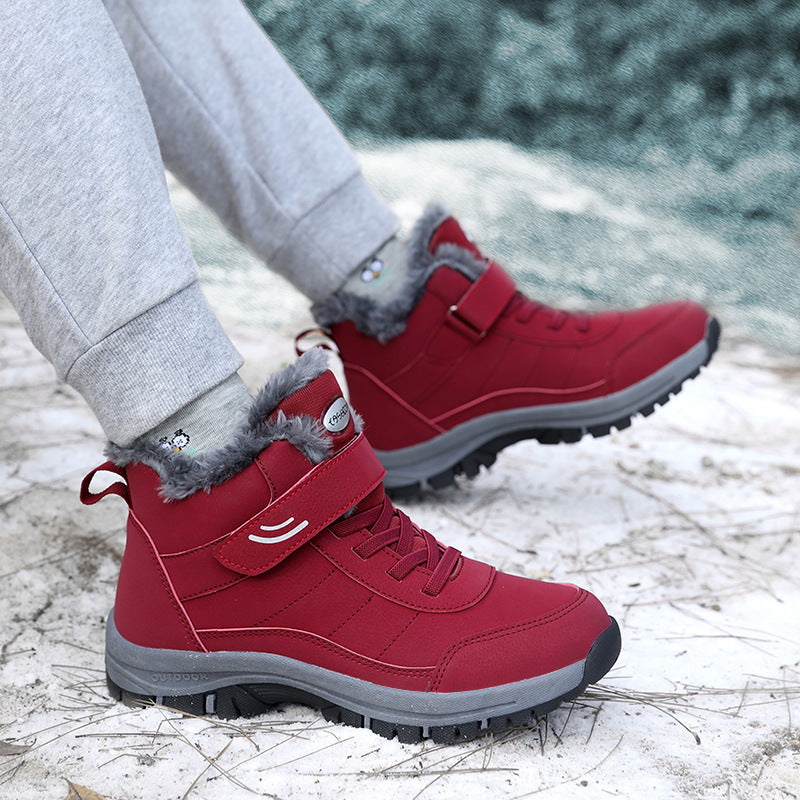 Chaussures chaudes et multicolores en coton pour hommes et femmes, idéales pour garder les pieds au chaud