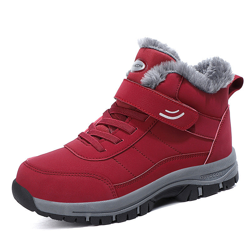 Chaussures chaudes et multicolores en coton pour hommes et femmes, idéales pour garder les pieds au chaud
