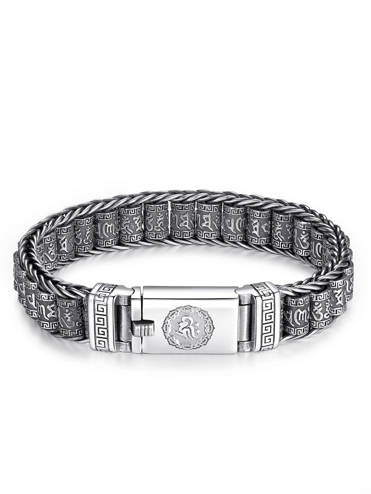 💎 50% DE RÉDUCTION ! 💎 Bracelet Roue de Prière Tibétaine – Argent 925, Porte-Bonheur & Cadeau Saint-Valentin