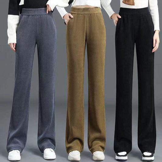 Pantalon d'automne et d'hiver 🔥 chaud 🔥 élégant à taille large et extensible(50 % de réduction)