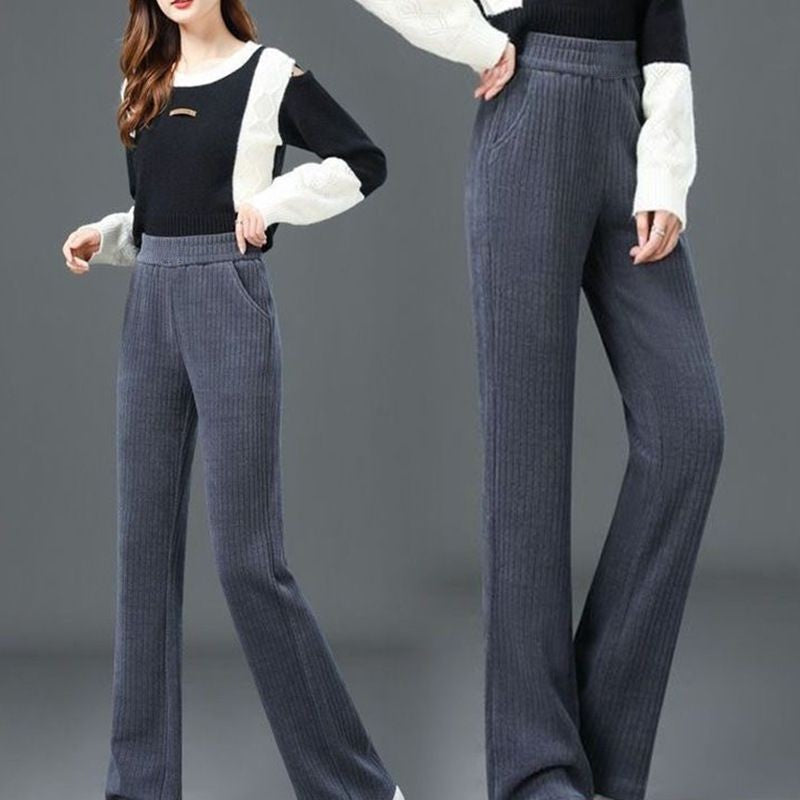 Pantalon d'automne et d'hiver 🔥 chaud 🔥 élégant à taille large et extensible(50 % de réduction)