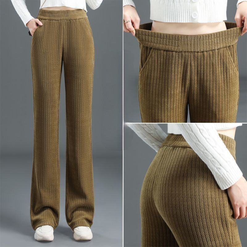 Pantalon d'automne et d'hiver 🔥 chaud 🔥 élégant à taille large et extensible(50 % de réduction)