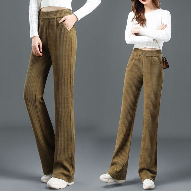 Pantalon d'automne et d'hiver 🔥 chaud 🔥 élégant à taille large et extensible(50 % de réduction)