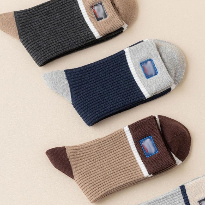 Set de chaussettes d'automne et d'hiver pour hommes avec respirabilité antibactérienne - Super cadeau