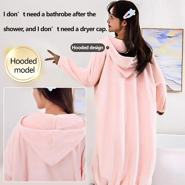 🎄SOLDES DE NOËL 50 % DE RÉDUCTION🎄Peignoir à capuche absorbant et à séchage rapide