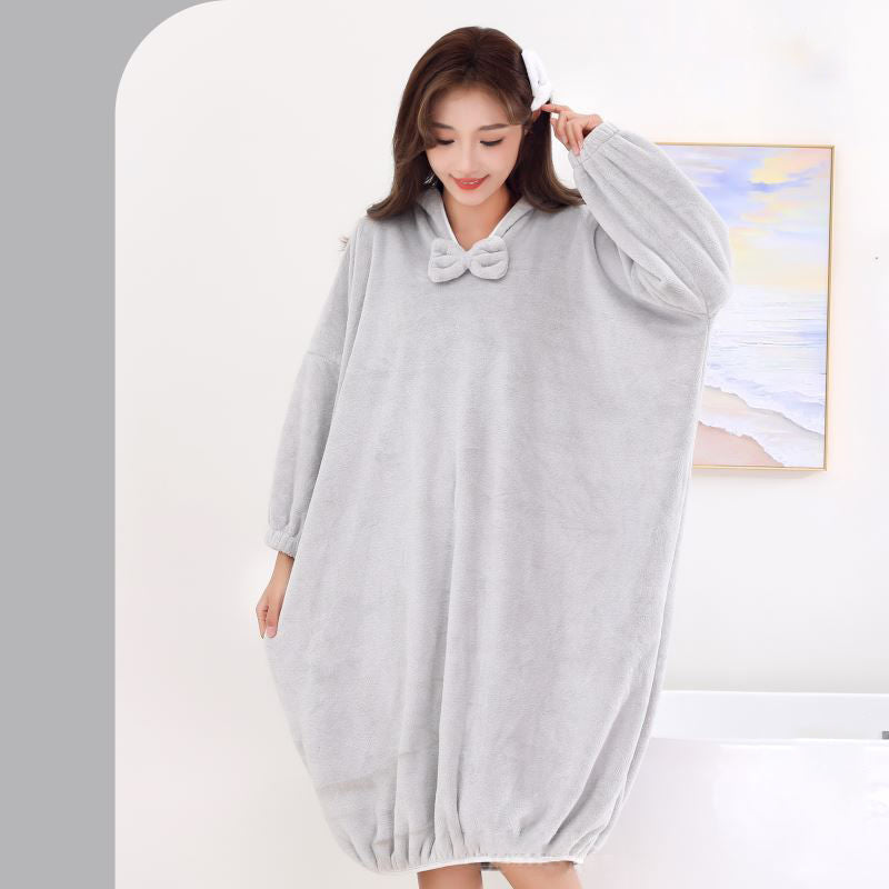 🎄SOLDES DE NOËL 50 % DE RÉDUCTION🎄Peignoir à capuche absorbant et à séchage rapide
