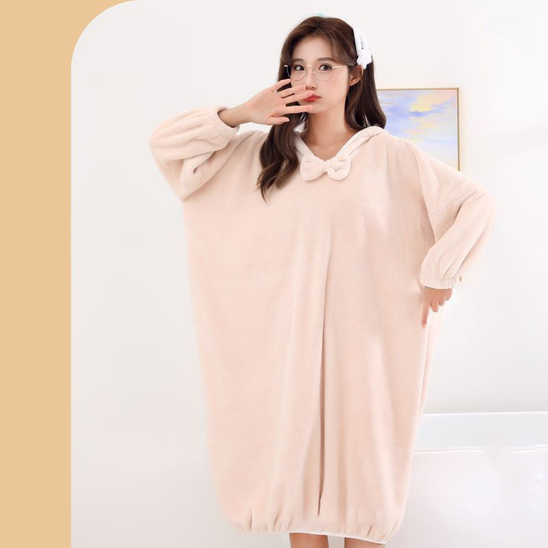 🎄SOLDES DE NOËL 50 % DE RÉDUCTION🎄Peignoir à capuche absorbant et à séchage rapide