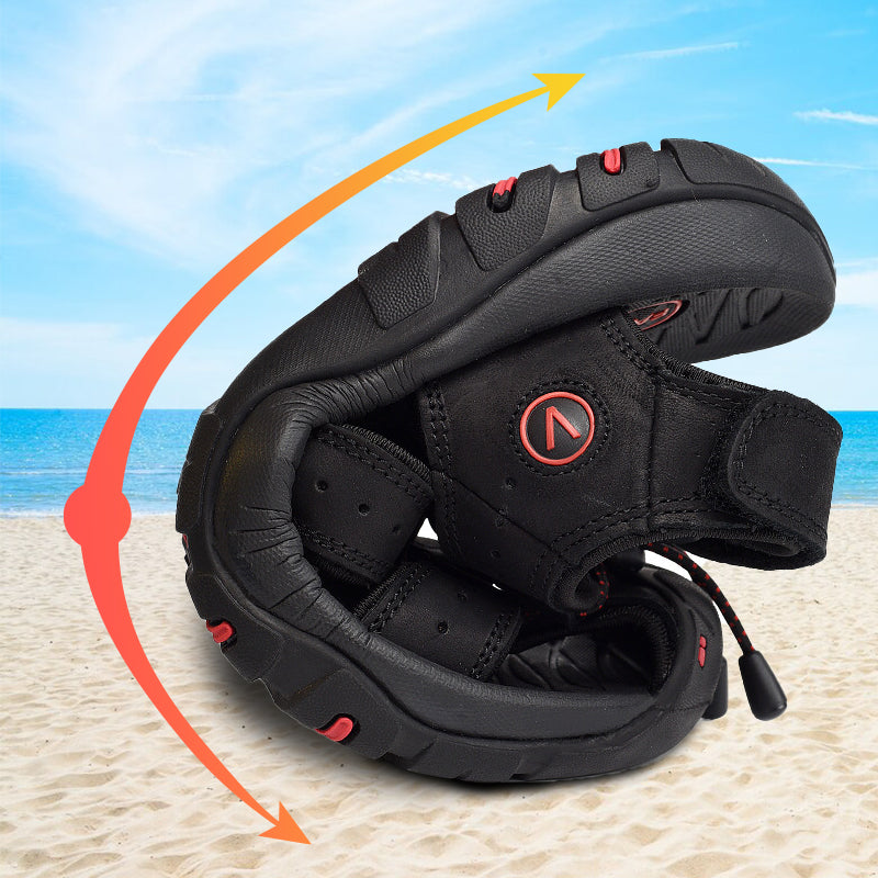 Chaussures de plage d'extérieur en cuir confortables