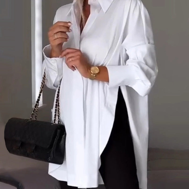🎁Achetez-en 2, livraison gratuite✨Chemise ample à manches longues et revers😇