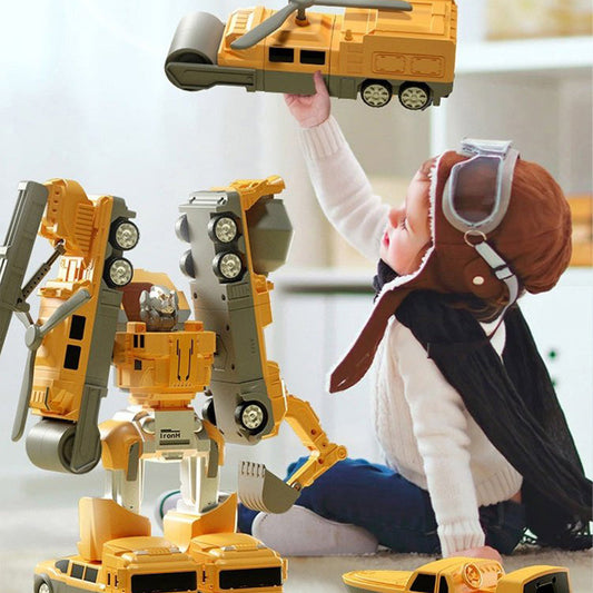 💥Hot Sale 💥- Jouets assemblés pour voitures à transformation magnétique