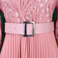 Robe à plis creux en dentelle pour femme