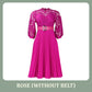 Robe à plis creux en dentelle pour femme