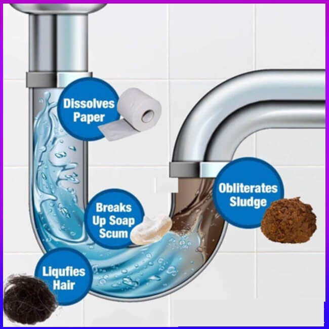 【Vente directe d'usine】Nettoyant puissant pour évier et canalisations 🍃Sans danger pour tous les drains