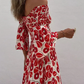 💃2025 Promotion automne 50%OFF💃Robe longue à manches évasées fleur hors épaule