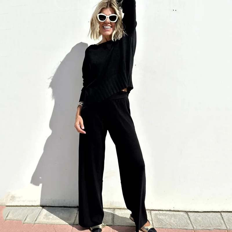⏰49% de réduction pour une durée limitée avec💞Ensemble 2 Pièces Élégant en Tricot pour Femmes