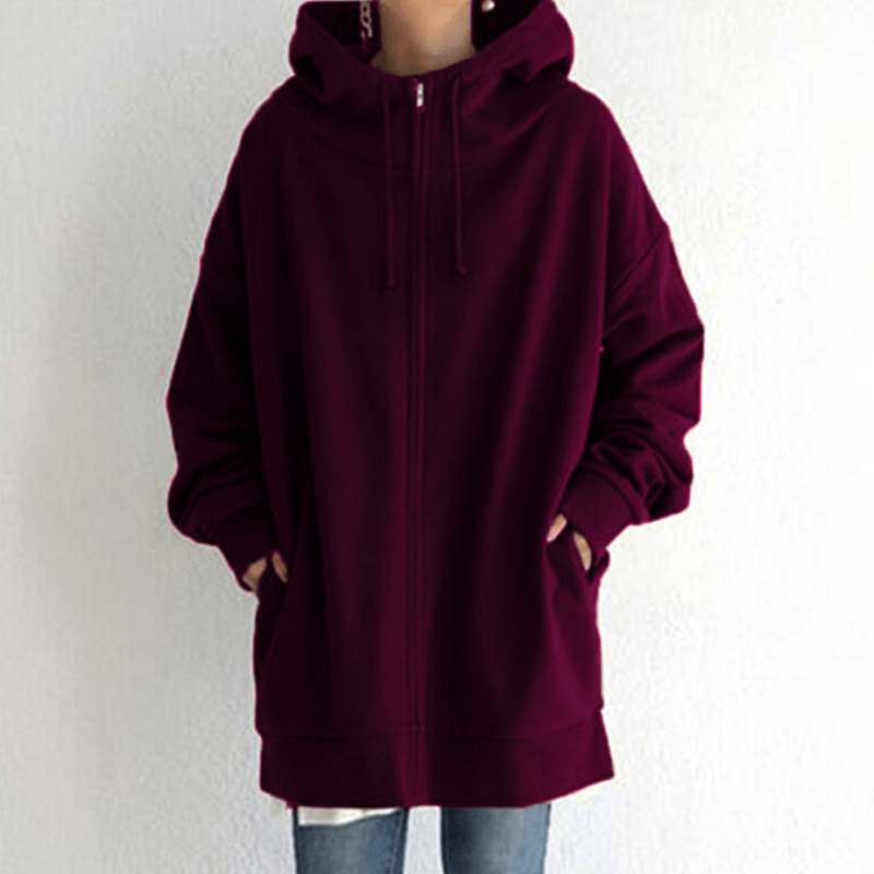 Sweat à capuche zippé d'automne/d'hiver pour femmes - Livraison gratuite pour 2 pièces