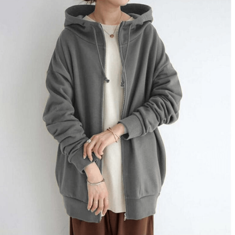 Sweat à capuche zippé d'automne/d'hiver pour femmes - Livraison gratuite pour 2 pièces
