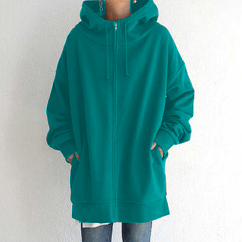Sweat à capuche zippé d'automne/d'hiver pour femmes - Livraison gratuite pour 2 pièces