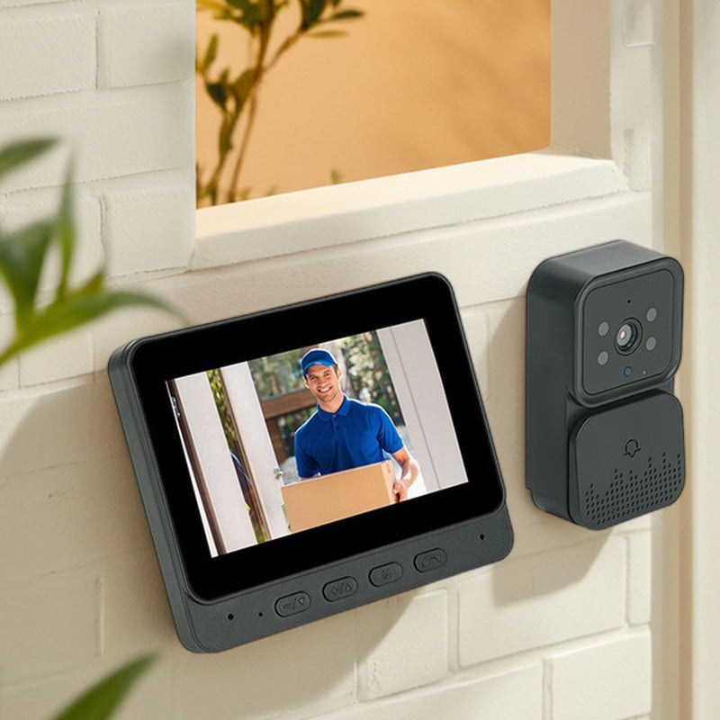 📢📢 50 % de réduction !Système de Sonnette Vidéo HD – Sécurité Domestique 24h/24 avec Vision Nocturne & Interphone ! 🏠👁️