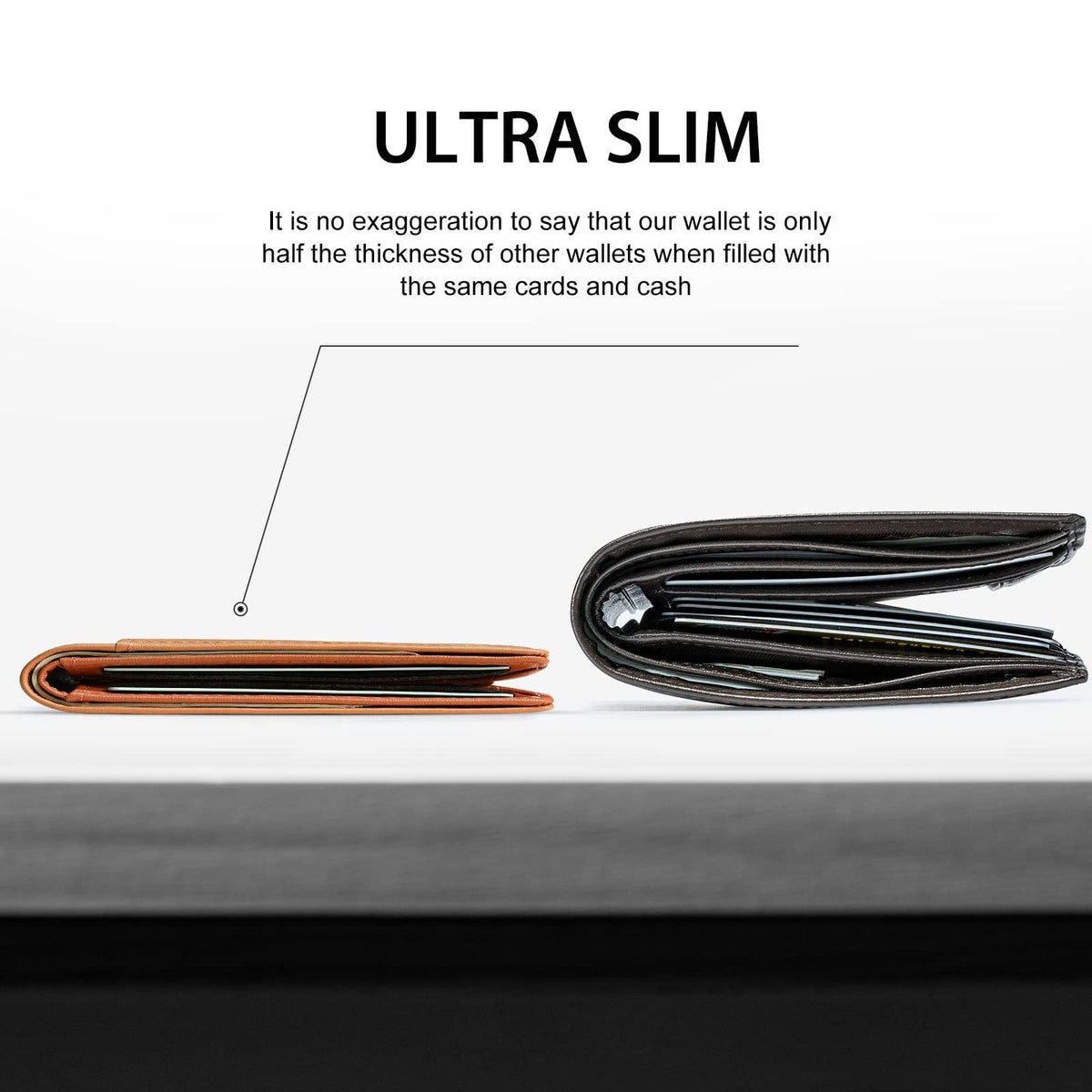 🔥Offre à durée limitée !🔥 Porte-cartes de crédit en cuir et fibre de carbone avec protection RFID
