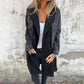 Trench mi-long avec surpiqûres en jean denim✨