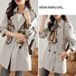 🔥 49% OFF !!🔥Trench-coat mi-long amincissant à revers pour femmes💝ACHETEZ 2- LIVRAISON GRATUITE