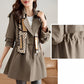 🔥 49% OFF !!🔥Trench-coat mi-long amincissant à revers pour femmes💝ACHETEZ 2- LIVRAISON GRATUITE