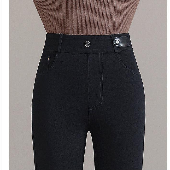 👖 50% DE RÉDUCTION! ✨ JEAN SKINNY CHAUD - Taille Haute & Tissu Stretch, Confort Optimal pour l'Hiver, Style Tendance pour Quotidien et Sorties ❄️💃