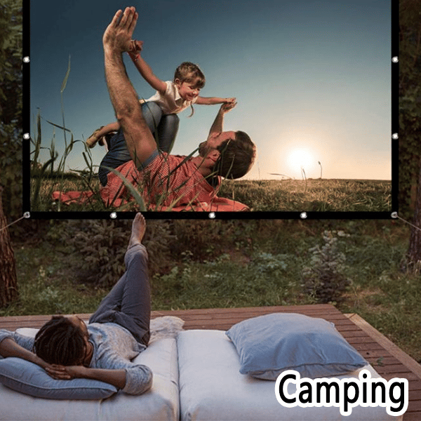 🔥 50% DE RÉDUCTION ! ✨ Écran Projection Portable Extérieur - Pliable et Réglable, Qualité 4K, Soirée Cinéma en Plein Air 🎬🌌