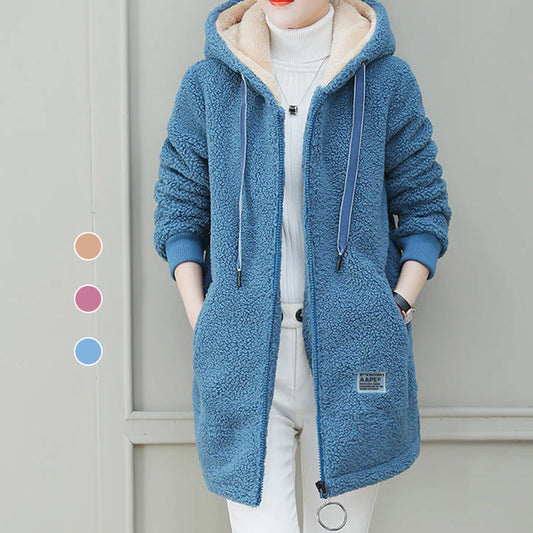 🎁DERNIER JOUR 50% DE RÉDUCTION🔥Manteau d'hiver chaud et épais en fausse laine d'agneau pour femme