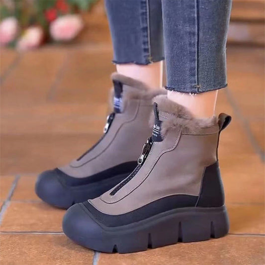 🌸Bottes de neige imperméables et chaudes à fermeture éclair pour femmes💝