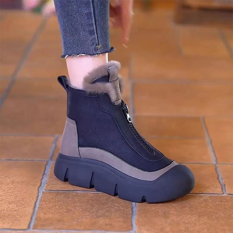 🌸Bottes de neige imperméables et chaudes à fermeture éclair pour femmes💝