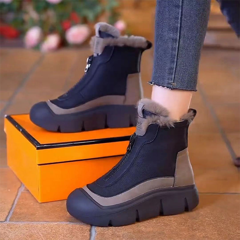 🌸Bottes de neige imperméables et chaudes à fermeture éclair pour femmes💝