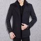 🔈45% DE RÉDUCTION!🧥MANTEAU HOMME DOUBLE COL🍂Laine Chaude Premium, Coupe Moderne pour Automne-Hiver, Style Élégant Intemporel✨