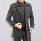 🔈45% DE RÉDUCTION!🧥MANTEAU HOMME DOUBLE COL🍂Laine Chaude Premium, Coupe Moderne pour Automne-Hiver, Style Élégant Intemporel✨