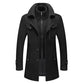 🔈45% DE RÉDUCTION!🧥MANTEAU HOMME DOUBLE COL🍂Laine Chaude Premium, Coupe Moderne pour Automne-Hiver, Style Élégant Intemporel✨