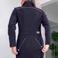 🍂Remise d'automne 50%🍂Robe boutonnée manches longues avec fente pour femme