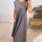 💞Robe élégante plissée unie sans manches💞Achetez-en 2, livraison gratuite
