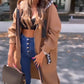 💖New Arrival Hot Sale 🔥Veste longue décontractée à capuche de couleur unie pour femme💥Remise à durée limitée de 56 %⏳