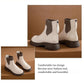 Bottines Chaussette à Talons Bas Polyvalentes pour Femme