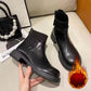 Bottines Chaussette à Talons Bas Polyvalentes pour Femme