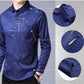 👔 50% DE RÉDUCTION! ✨ Chemise à Manches Longues Sans Repassage pour Hommes – Infroissable, Coupe Premium & Confortable 👕