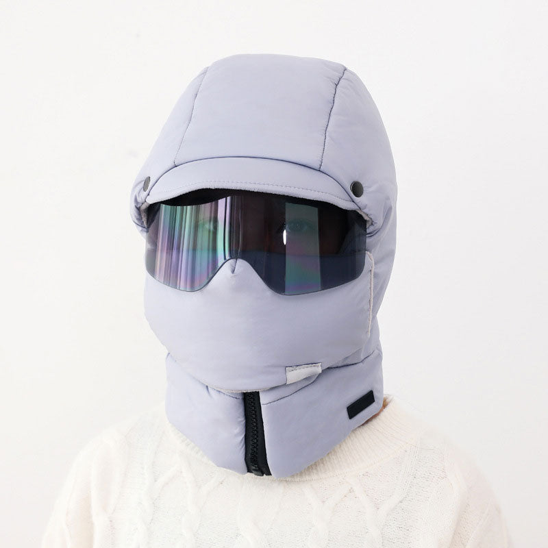 ☃️HOT - 50% de réduction ☃️Windproof - Masque d'équitation d'extérieur avec lunettes 4 en 1 - Chapeau de ciel