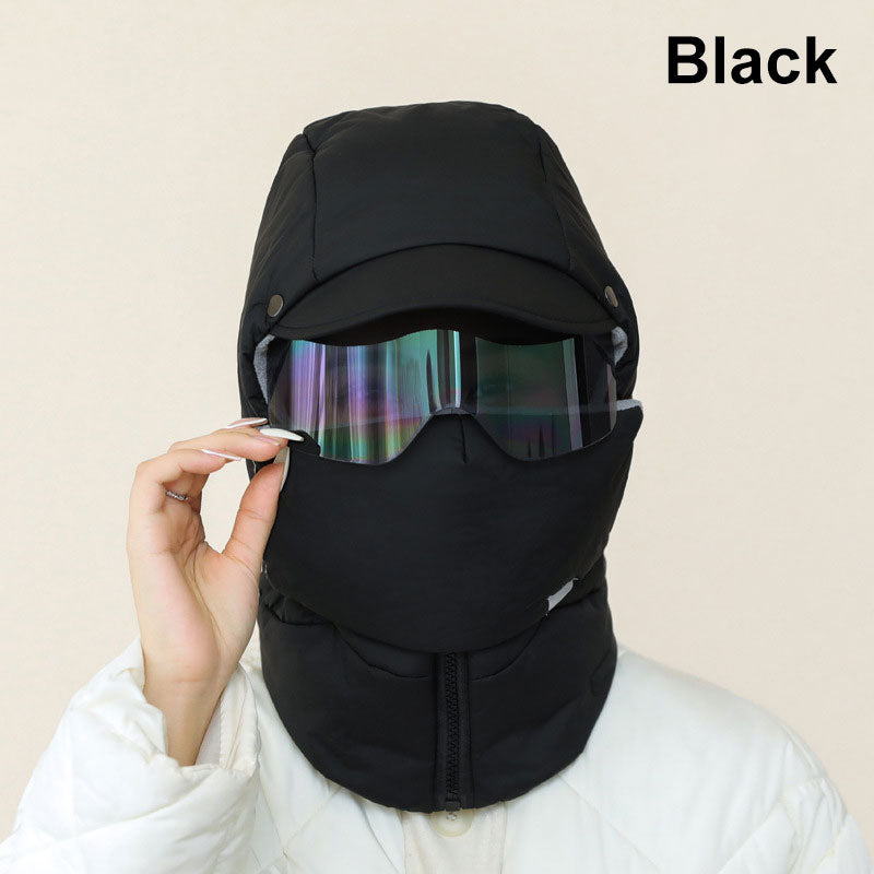 ☃️HOT - 50% de réduction ☃️Windproof - Masque d'équitation d'extérieur avec lunettes 4 en 1 - Chapeau de ciel