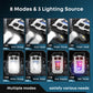 Mini lampe de poche LED rechargeable porte-clés puissante
