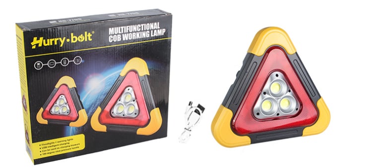 🚗Grande promotion - 50% de réduction🆘3-EN-1 Lampe de Signalisation d'Urgence Solaire Triangulaire pour le Bord de Route✨