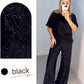 💥Nouvelle arrivée 2025 - Pré-vente💖Haut à manches longues à sequins pour femmes et pantalon large ✨